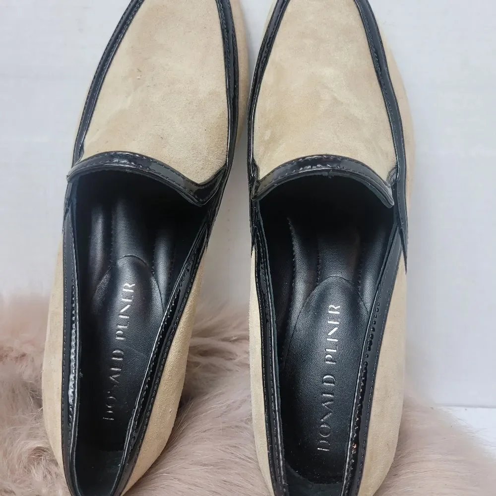 Donald Pliner Women's Rezza Smoking Slip-On Loafers Shoes Size 8.5